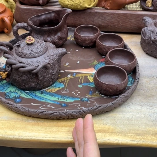 茶壶紫砂山**族紫砂茶具礼盒