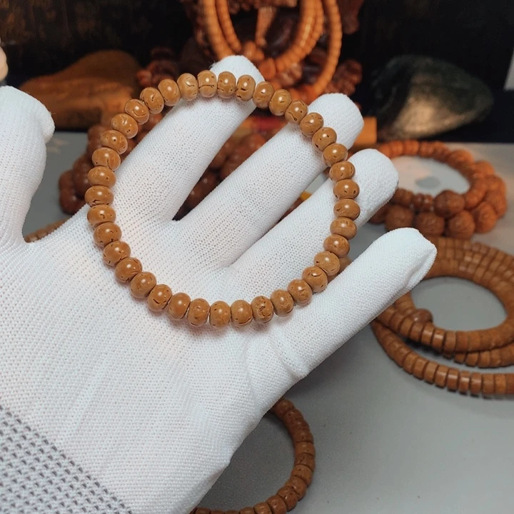 桃核吊坠桃核手串68苹果圆