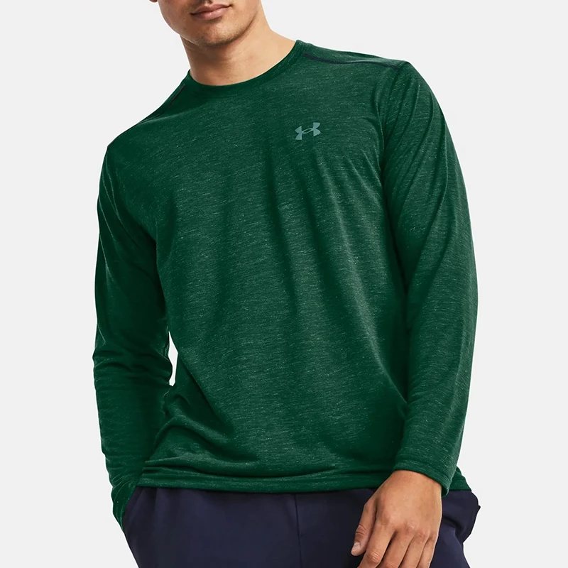 安德玛UA秋冬Anywhere男子圆领修身训练运动长袖T恤-1380985