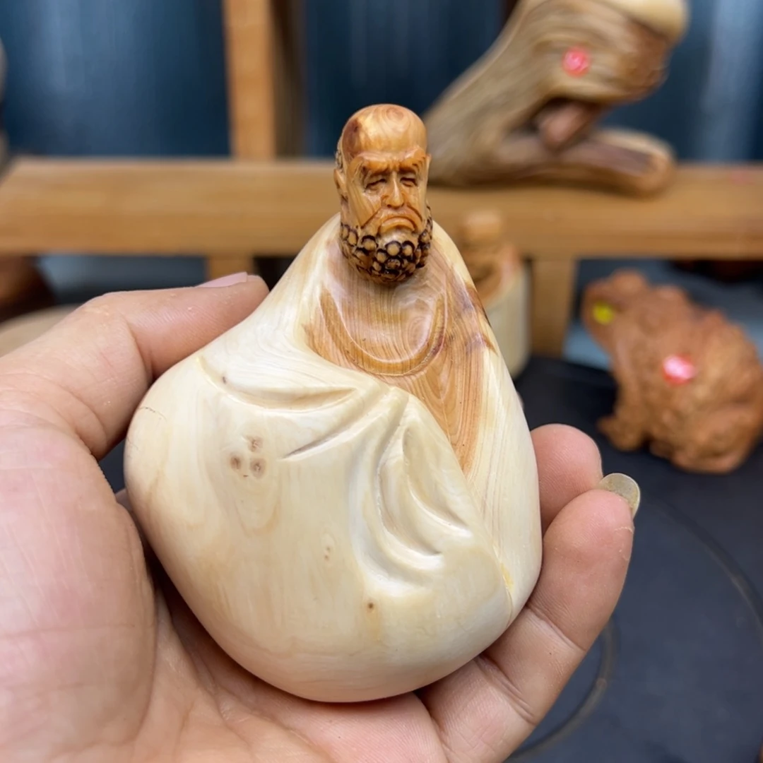 木?****?崖柏木摆件手把件