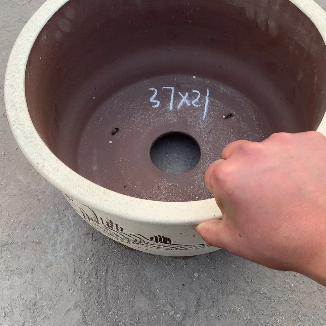 紫砂宜兴紫砂花盆，现货发