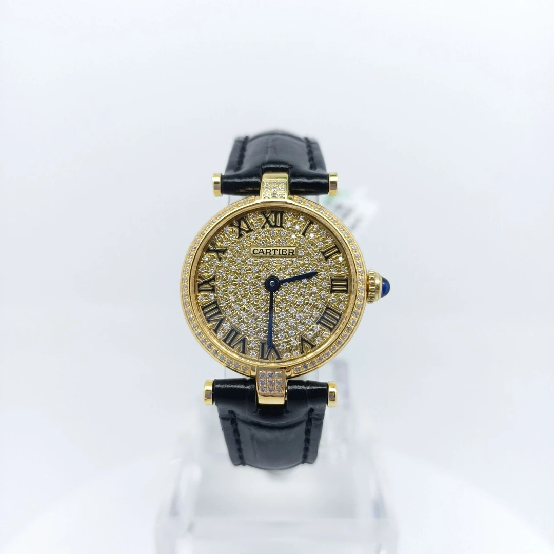 99新 Cartier/卡地亚 石英腕表 后钻24mm/公价82999/wh9129