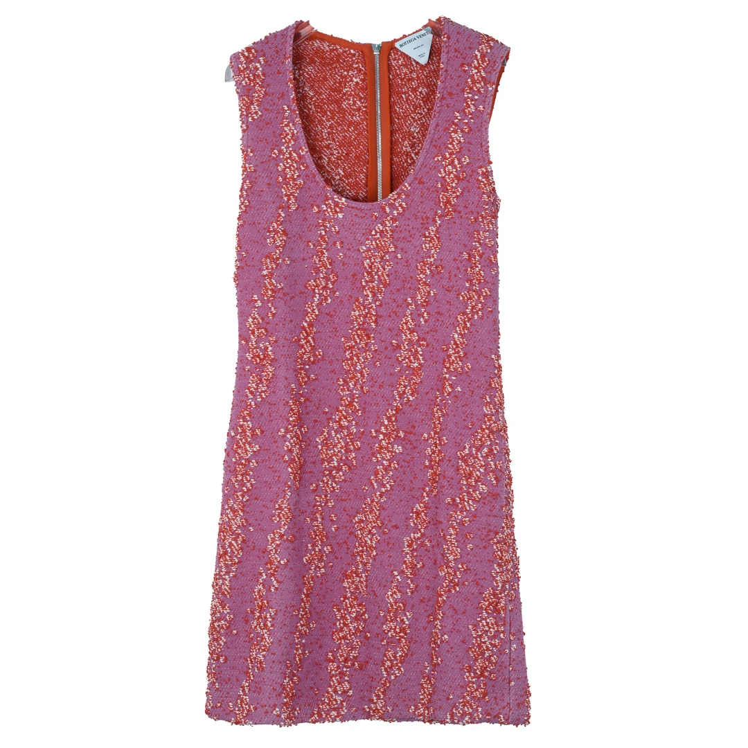 BOTTEGA VENETA/葆蝶家女士大U领时尚无袖连衣裙 656496V0YU05050