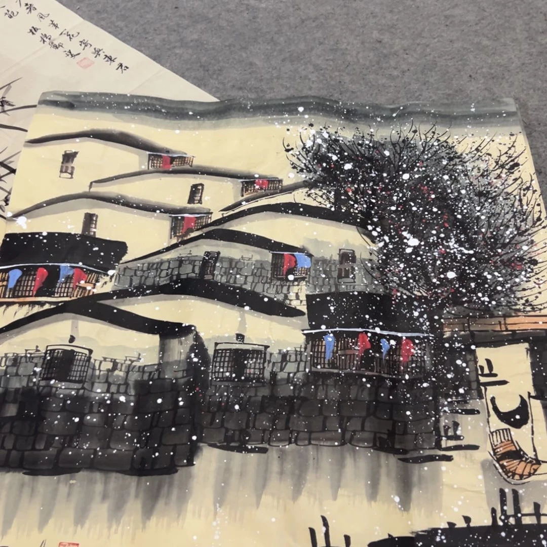 国画国画作品画心一张