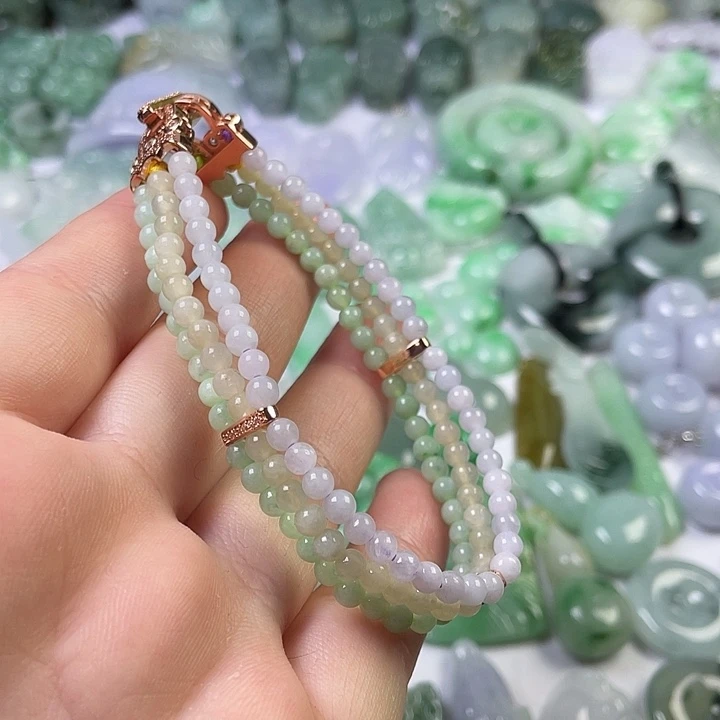 翡翠未镶嵌颈饰珠串