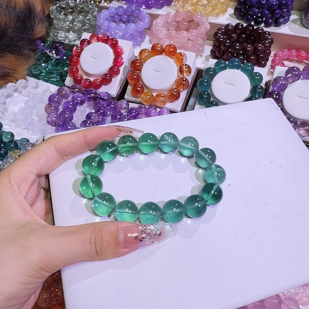 a***g水晶手链未镶嵌蓝绿莹石14