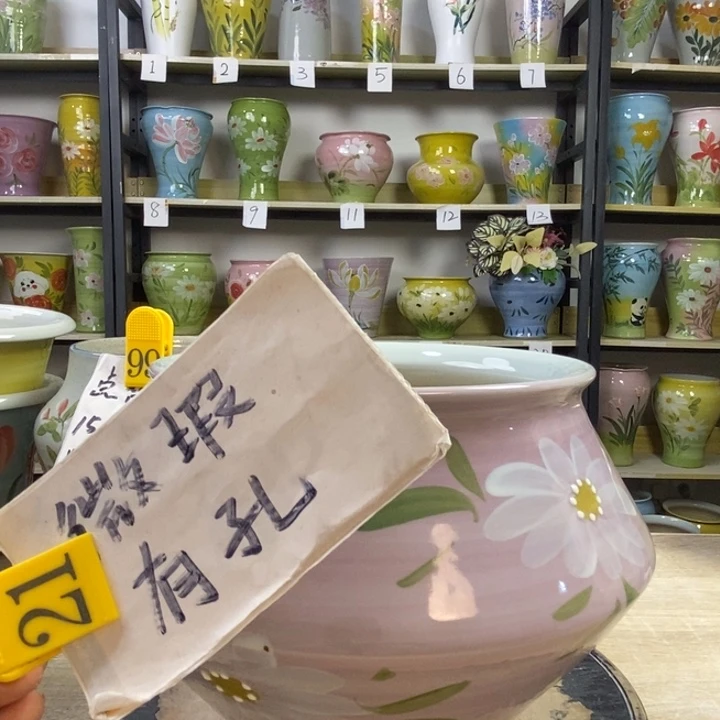 景德镇高温陶瓷花盆
