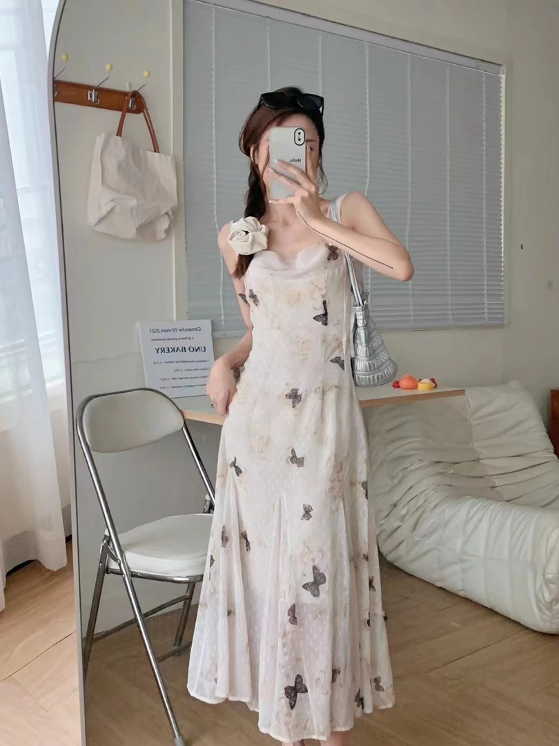 过完上车（541-550）气质森系法式小清新连衣裙温柔风女装洋气韩版