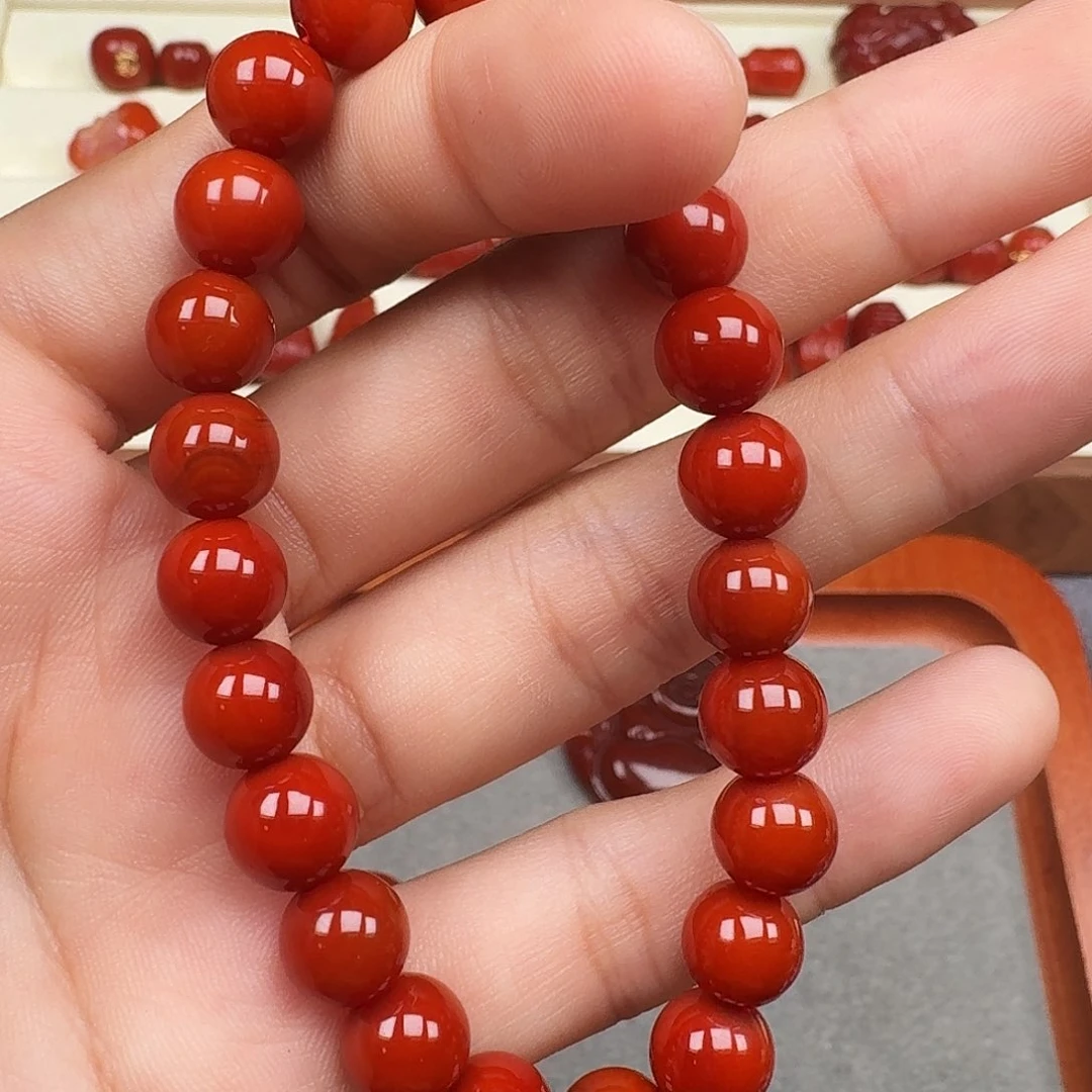 南红玛瑙合金颈饰