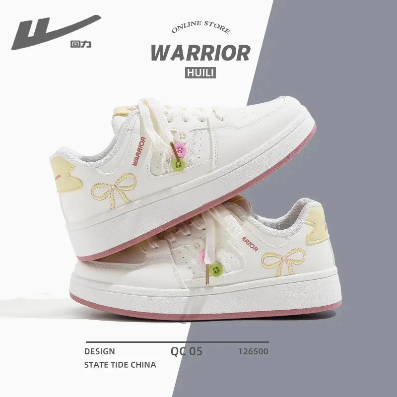 回力纽扣小白鞋女2025秋季新款配裙子穿的学生休闲鞋百搭韩版板鞋