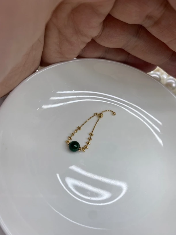 18k天然A货缅甸翡翠18k金调节戒指5.5-6mm