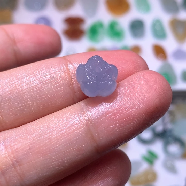 未镶嵌定制翡翠一***界莲花珠