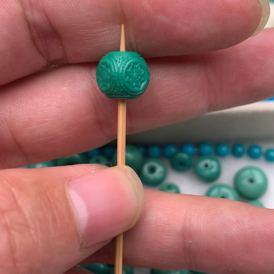 绿松石18K金镶嵌珠宝奇石