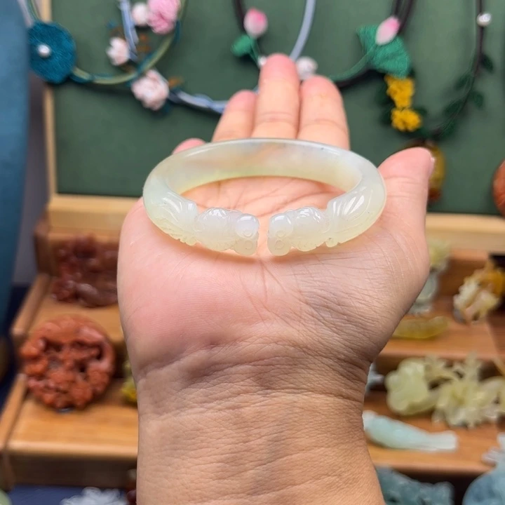 蛇纹石玉合金手镯