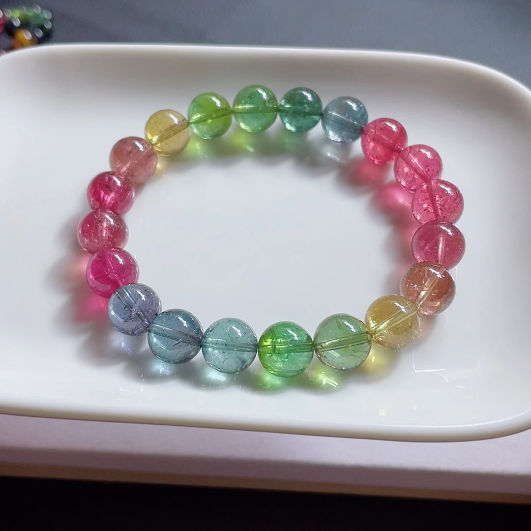 未镶嵌手链碧玺9.8mm左右