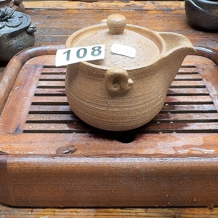 纯手工制作粗陶茶具