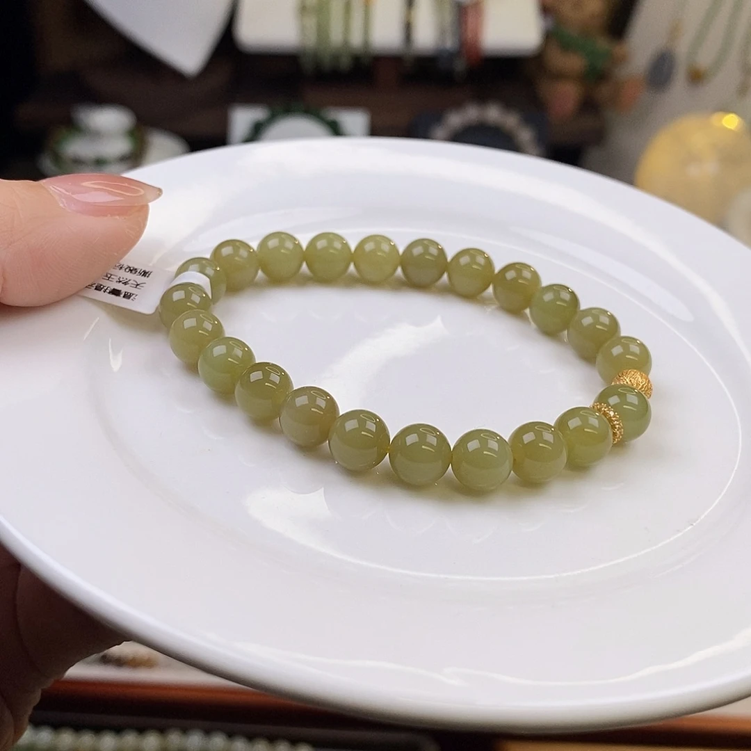 和田玉未镶嵌手链