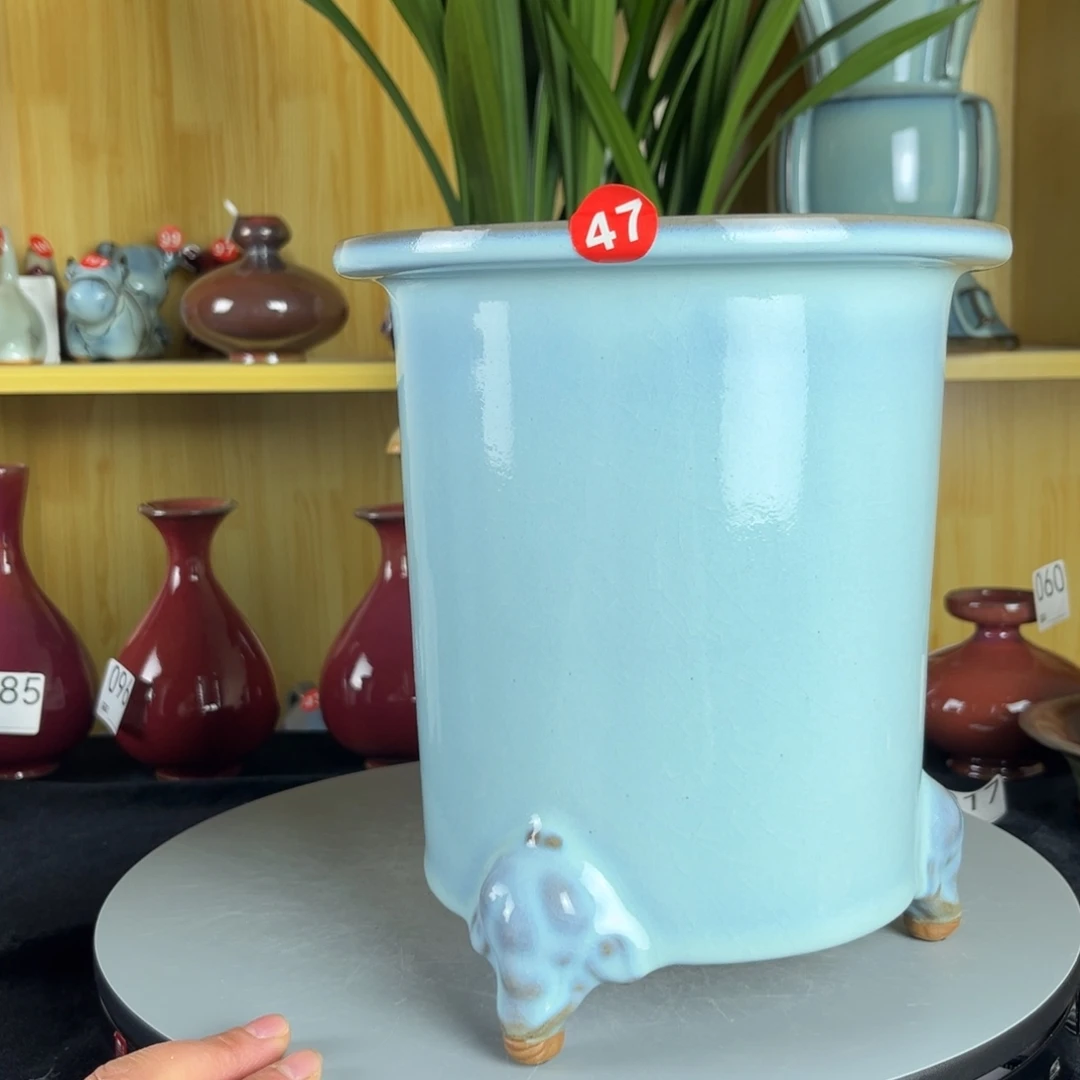 清***筑摆件陶钧瓷钧瓷钧瓷