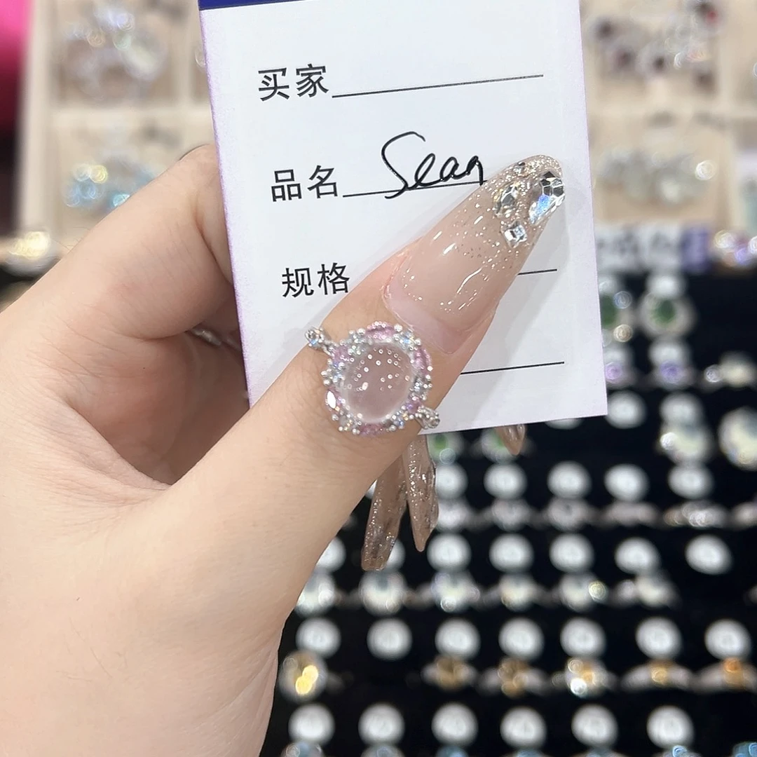 S***.芙蓉石戒指银S925镶嵌