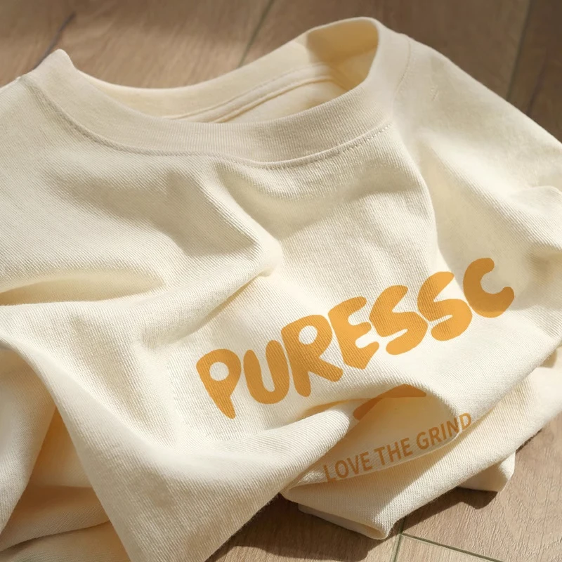 美式休闲男女童纯棉字母短袖T恤夏装港风中大童ins儿童长袖上衣服