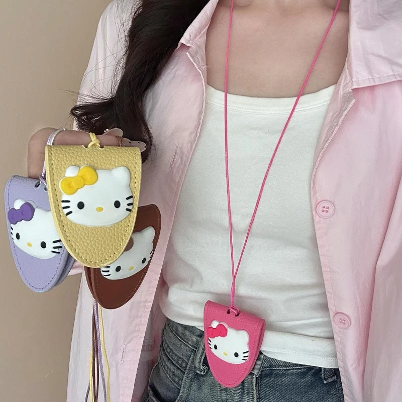 非金属皮质项链 可爱kt时尚挂脖磁吸皮革眼镜夹糖果色墨镜夹挂绳