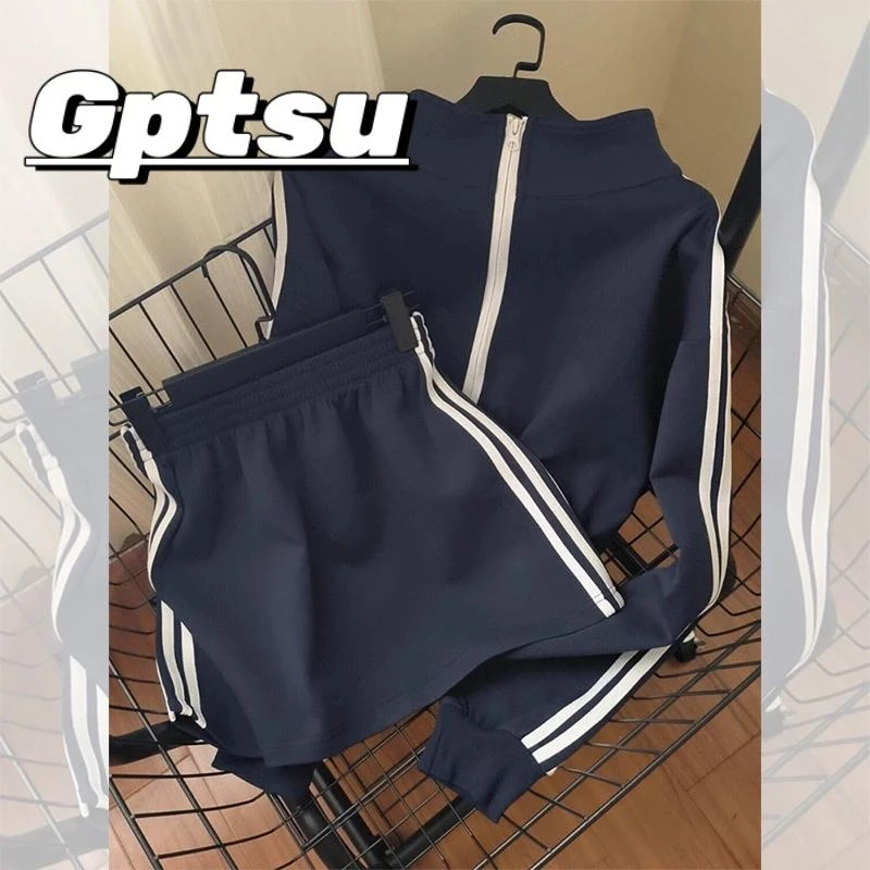 GPTSu春夏ootd穿搭一整套装新款小个子网红炸街卫衣半身裙两件套