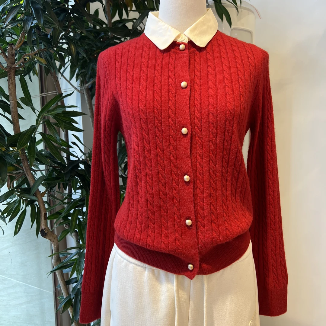 套头上衣百搭毛针织衫针织衫毛衫修身毛衣衬衫袖打底轻职风