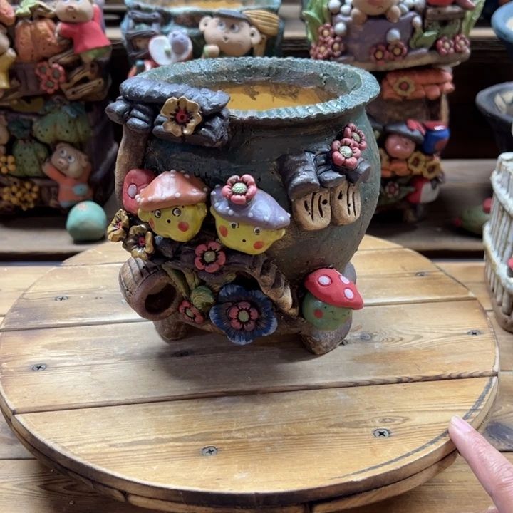 嘻哈多肉花盆百搭