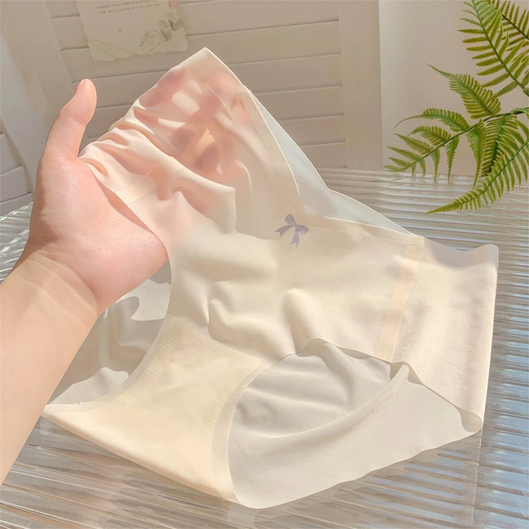 轻盈膜法~女生冰丝无痕透气面膜女士棉裆透气舒适