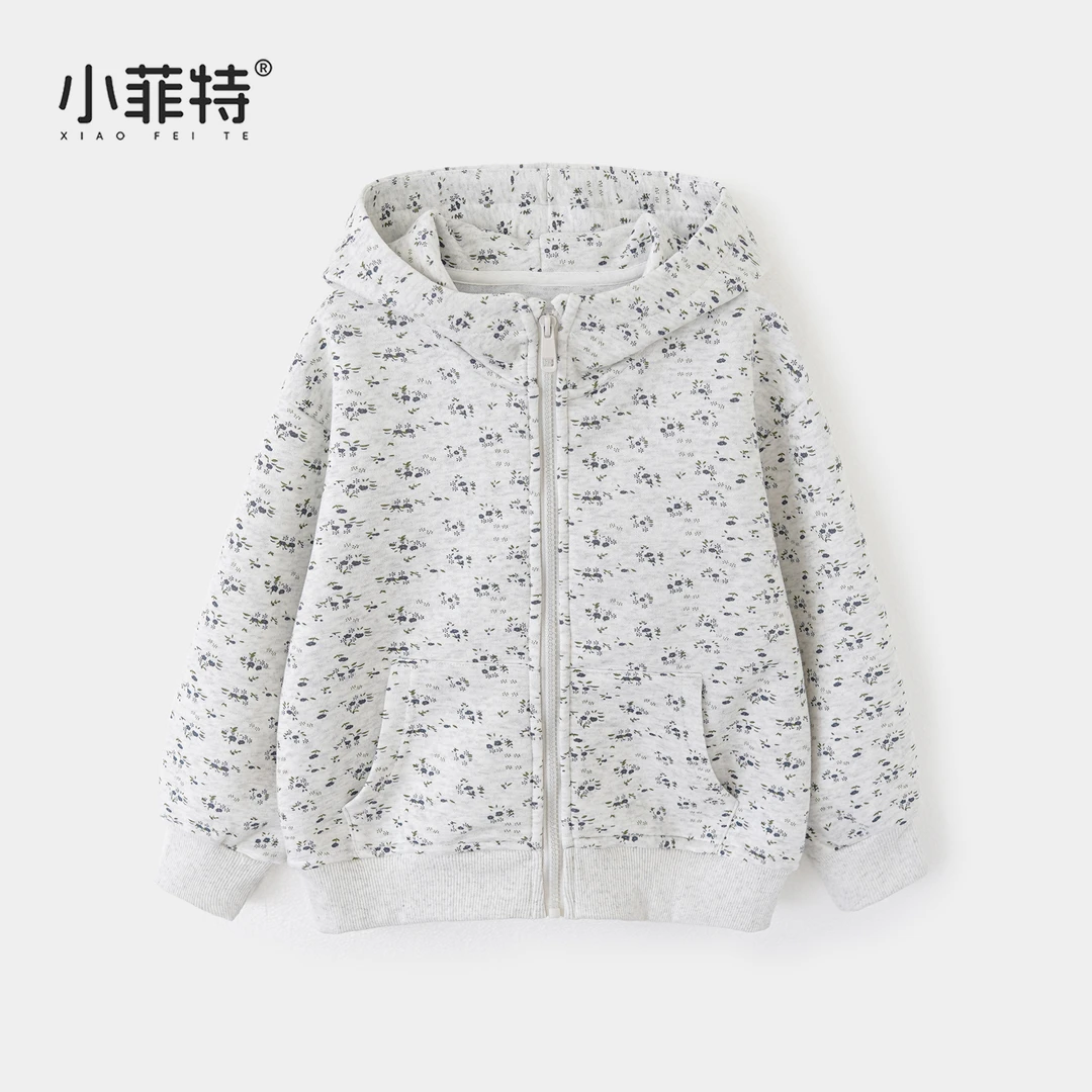 小菲特秋季新款女童装休闲上衣中大童时尚儿童连帽外套BGYQ52462