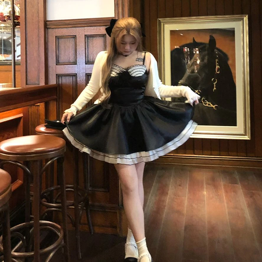 清清-精致缎面秋季气质千金生日公主裙A243Q0462+AA243M0009