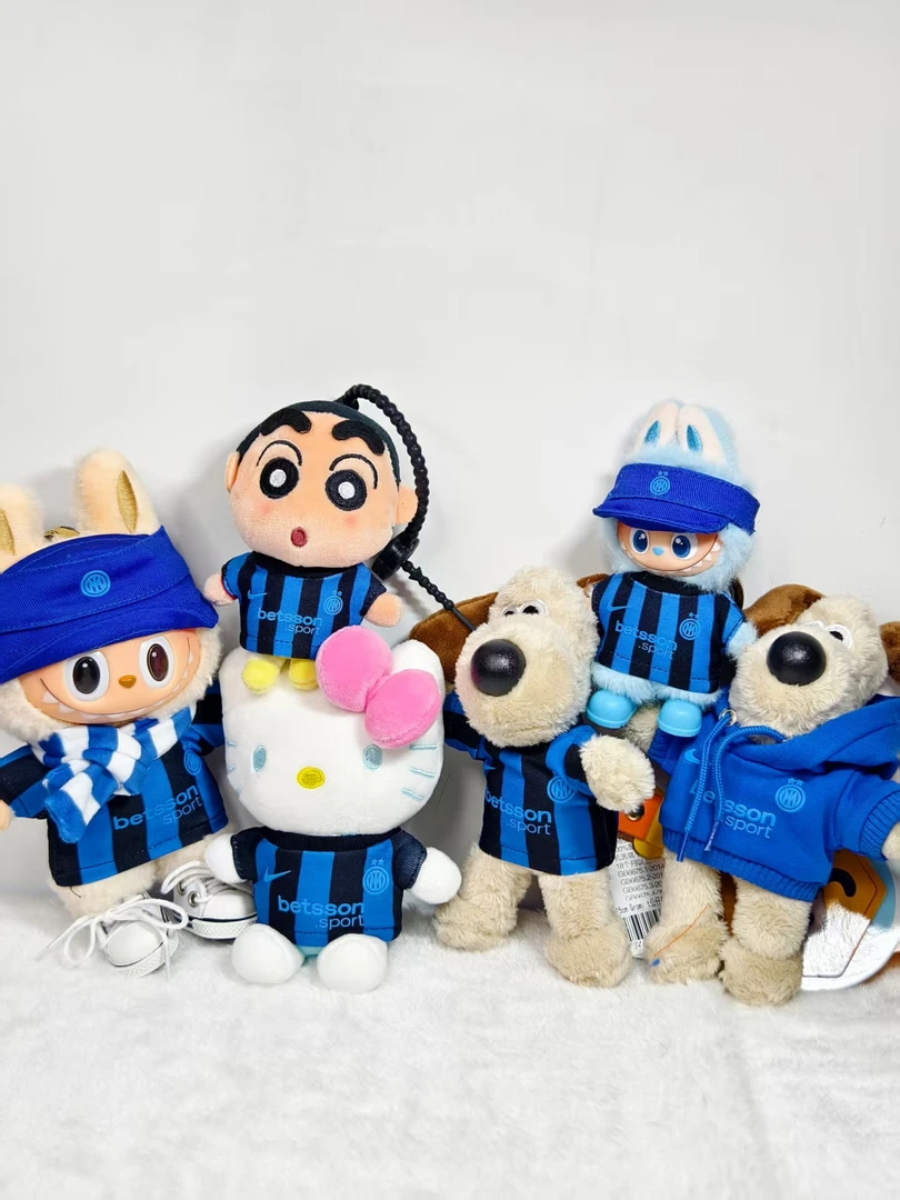 意甲国际米兰labubu娃衣掌门狗娃衣蜡笔小新娃衣KT猫娃衣