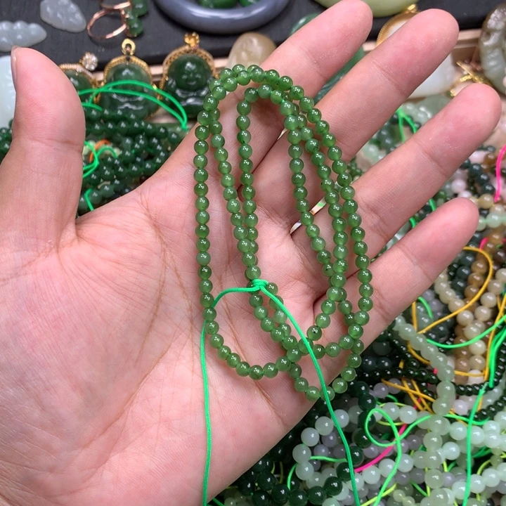 和田玉未镶嵌手链83