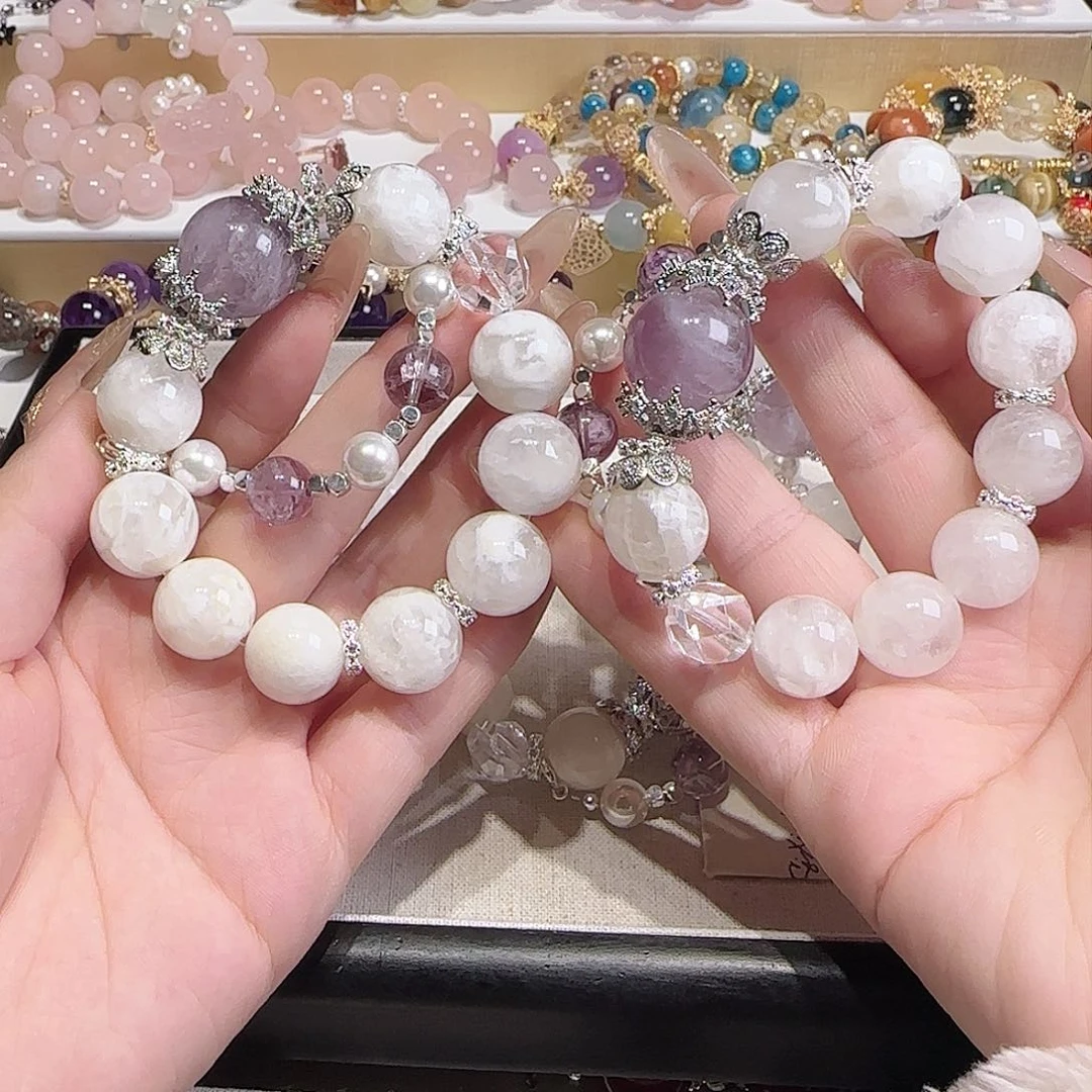 水晶手链未镶嵌多样性大一