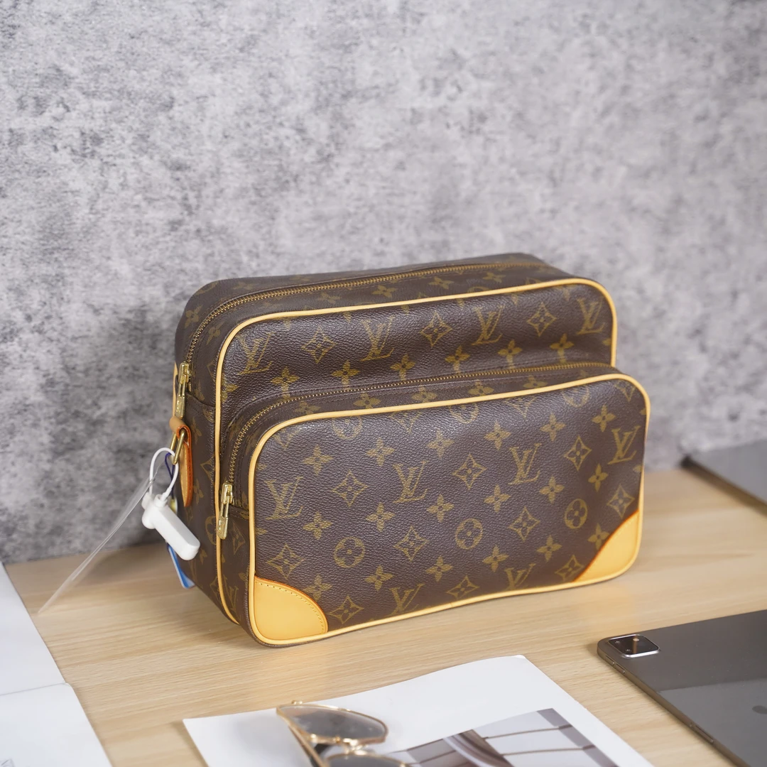 修复品LV/路易威登中古横版双层相机28奢侈男款多功能lv相机包