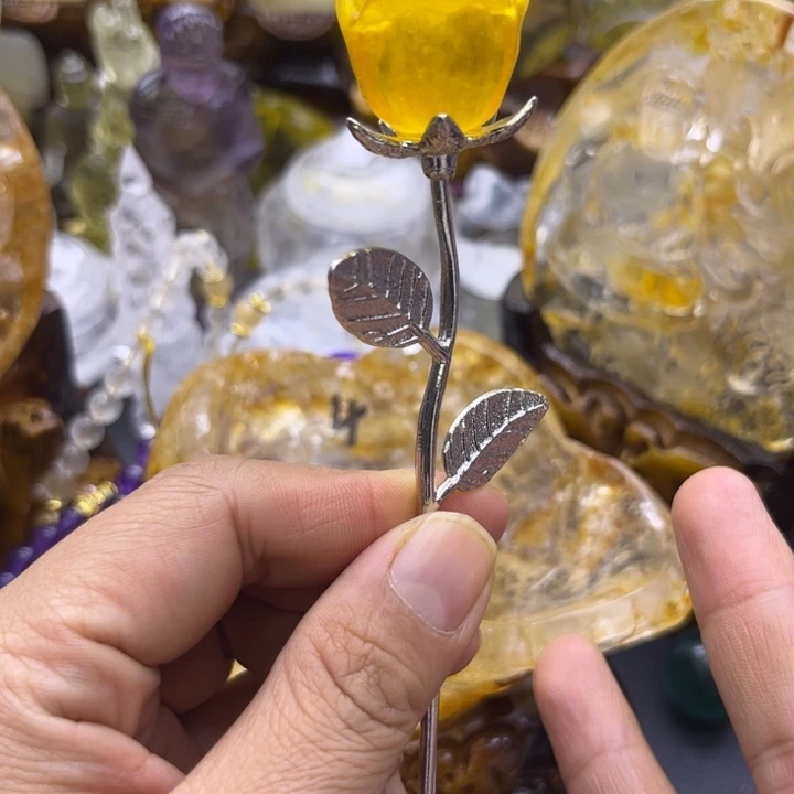 水晶珠宝半成品未镶嵌摆件