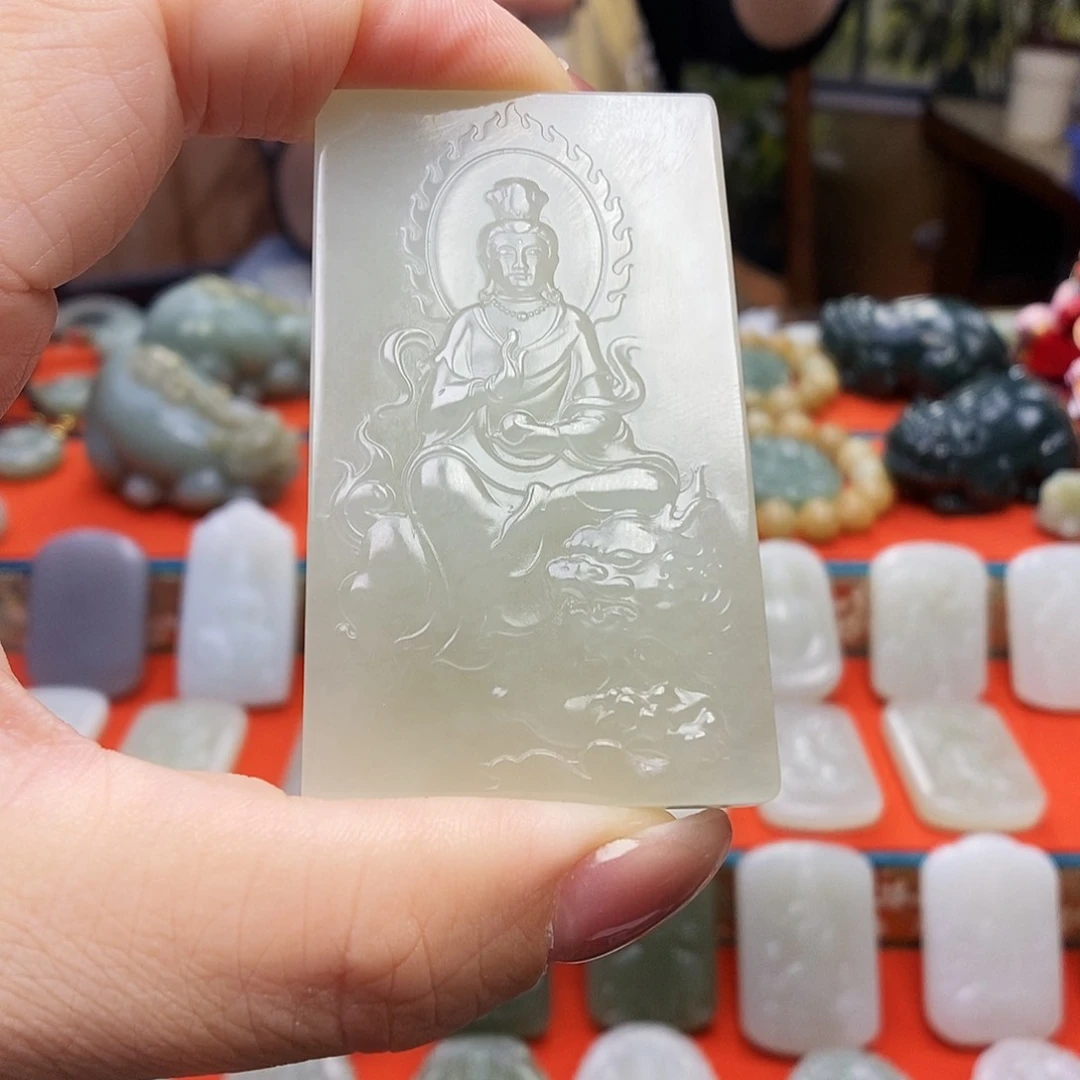 颈饰未镶嵌和田玉大***子