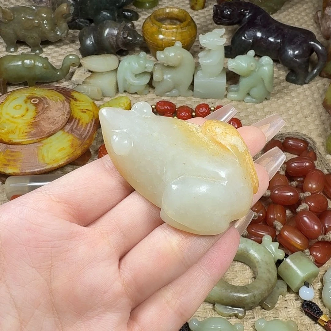 白玉菩提吊坠挂件