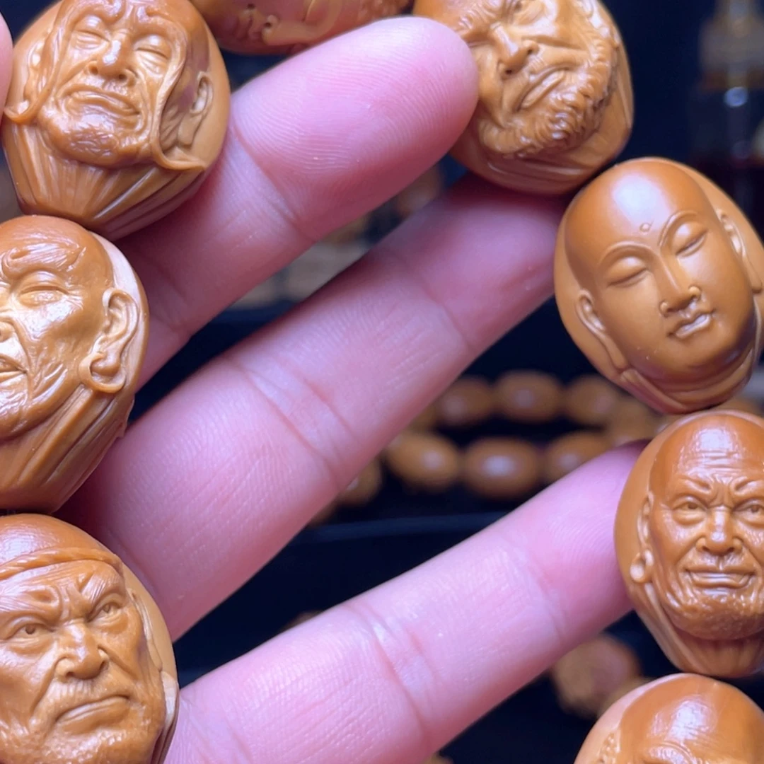 手串/手链橄榄核浮雕罗汉