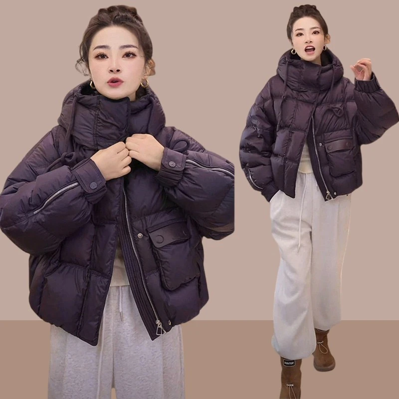 2025冬季新款高级感加厚服女装小个子洋气短款外套衣袄爆款