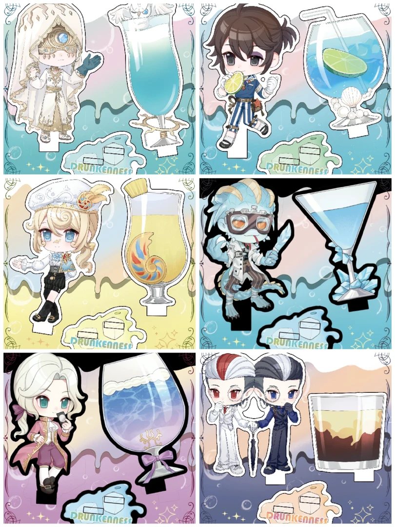 第五人格同人授权鸡尾酒立牌盲盒代拆