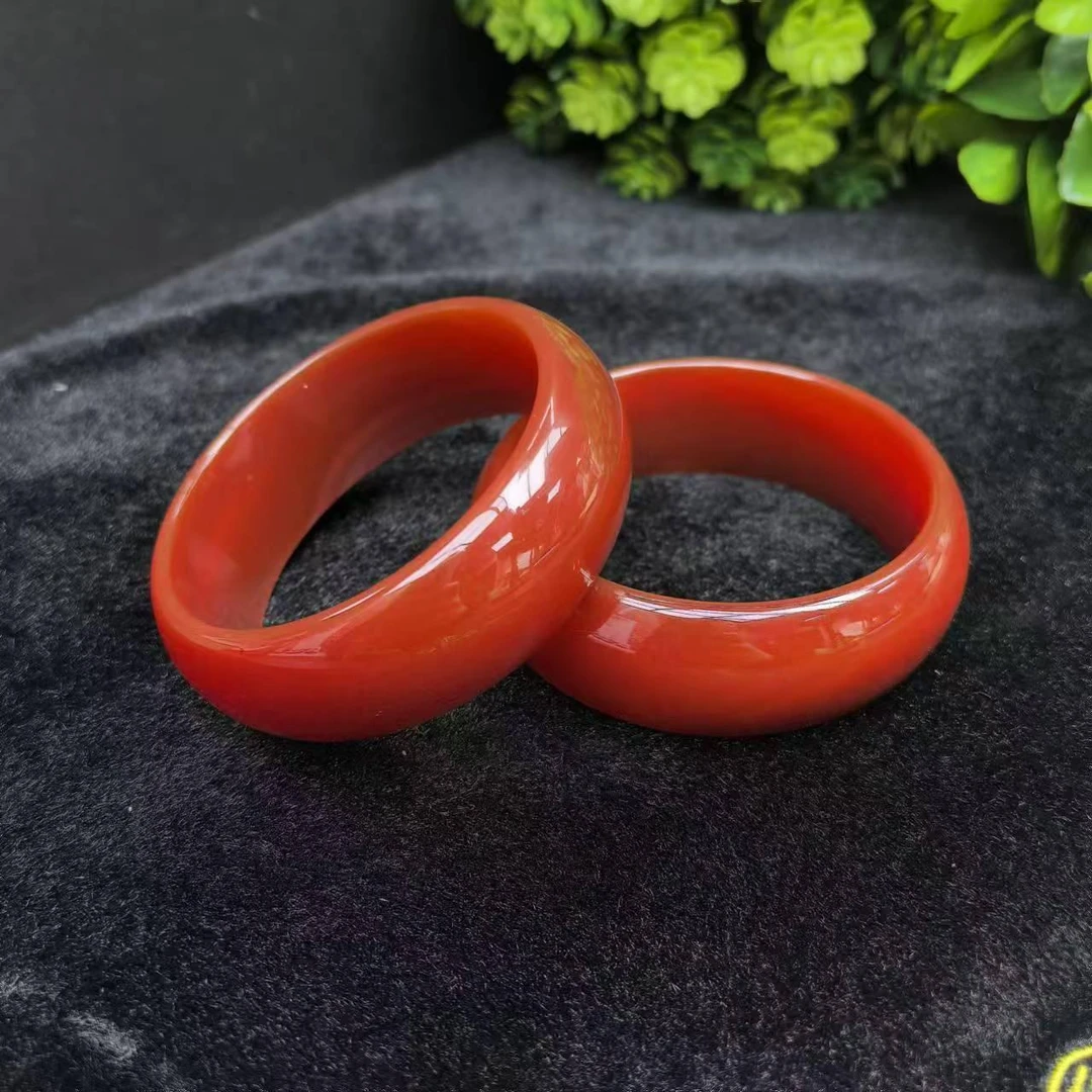 S1966【福嘟嘟珠宝】沁血牛黄宝玛瑙红手镯-送礼佳品-多样性发一件