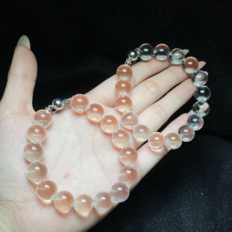 【小北珠宝】白水晶单圈手链尺寸约11mm+【多样性发一件】1