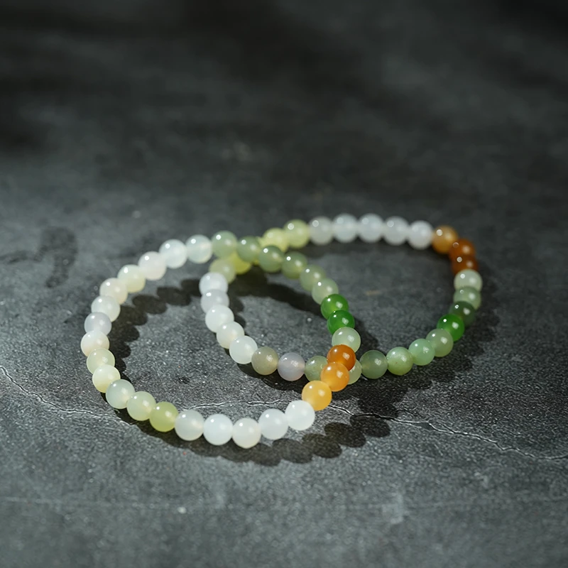 新疆和田玉 高品五福多宝卡6-5手串多样性发一件