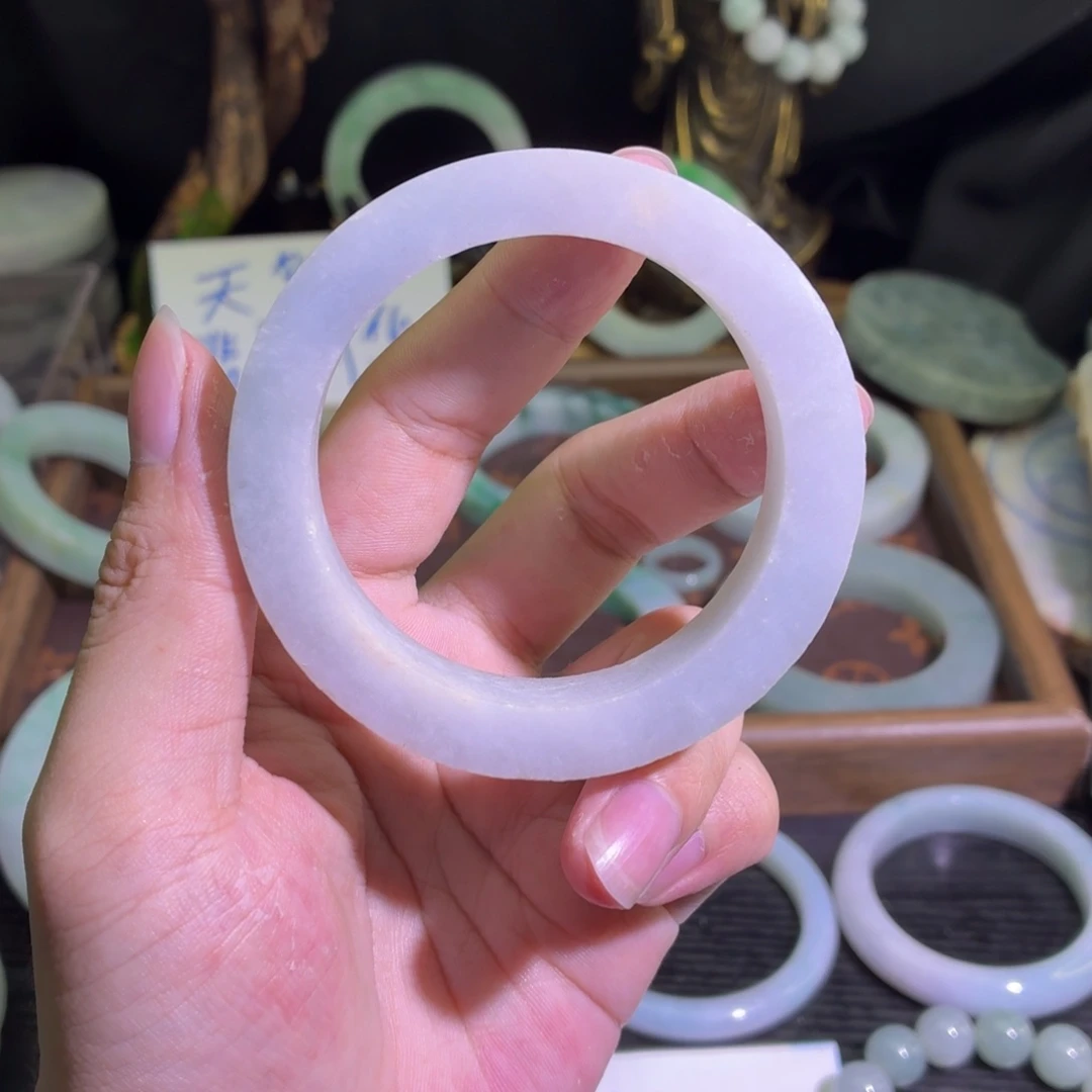 定制翡翠未镶嵌翡翠A货毛胚手镯定制