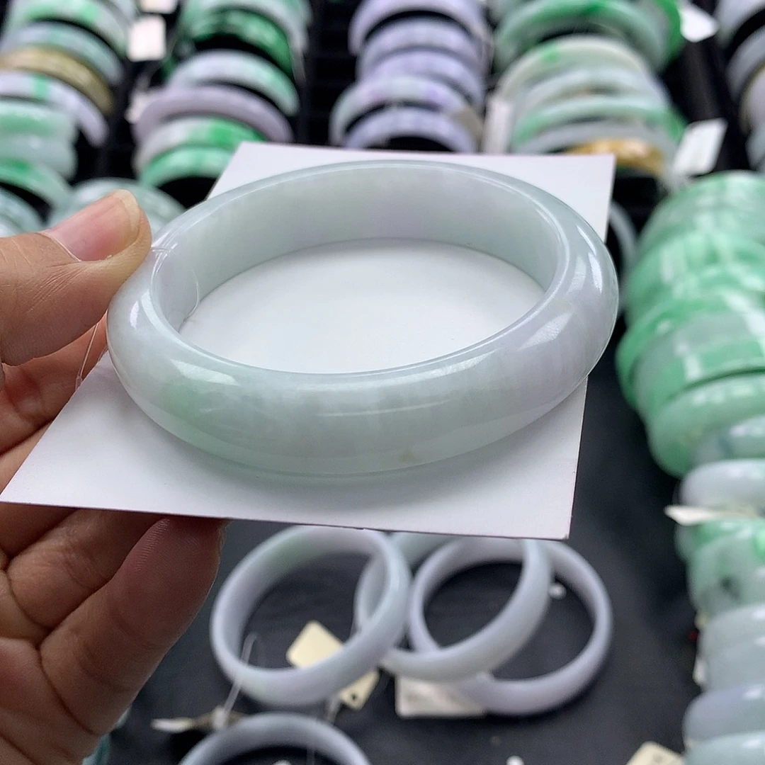 未镶嵌手镯翡翠正圈54-55