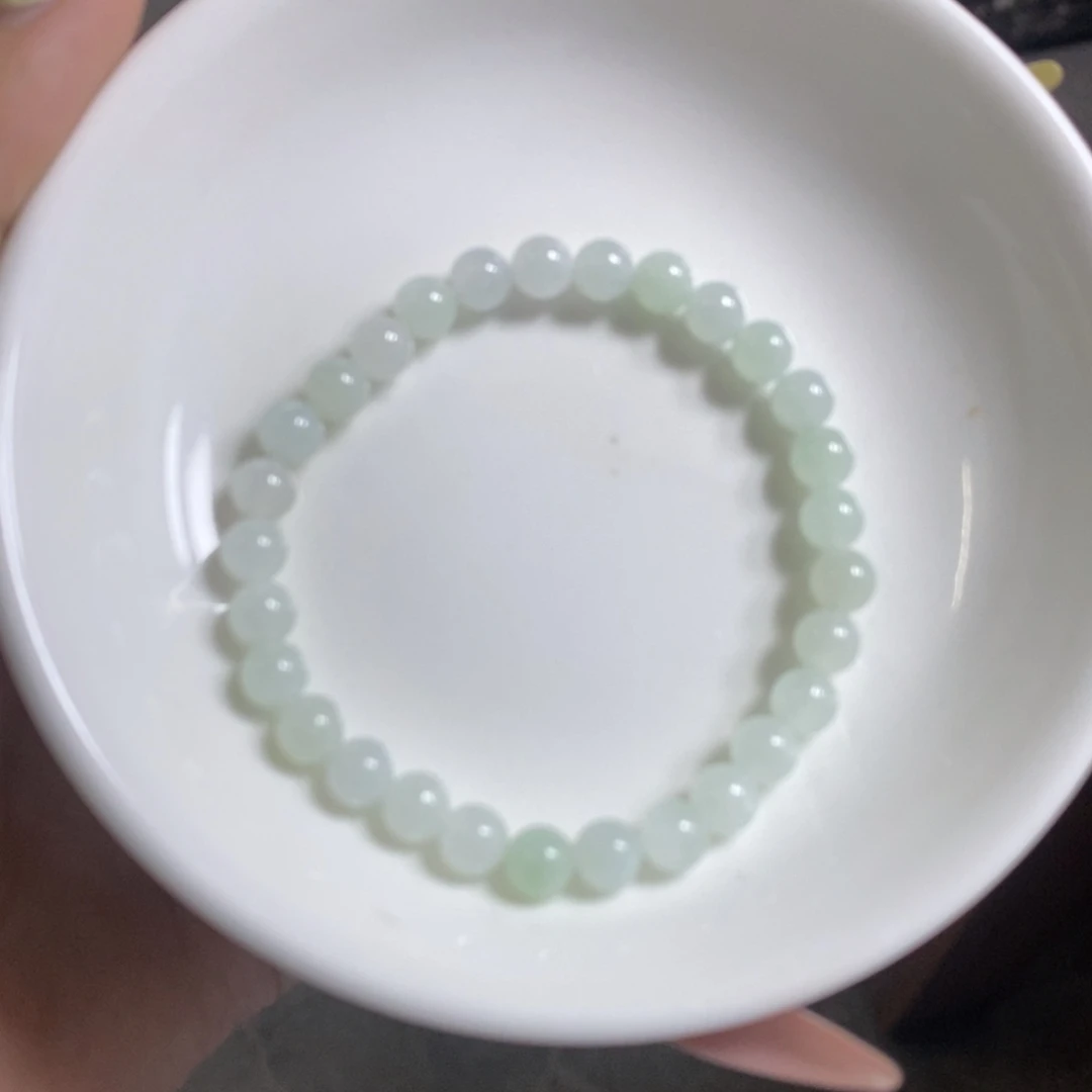 翡翠未镶嵌手链糯冰卡5.9