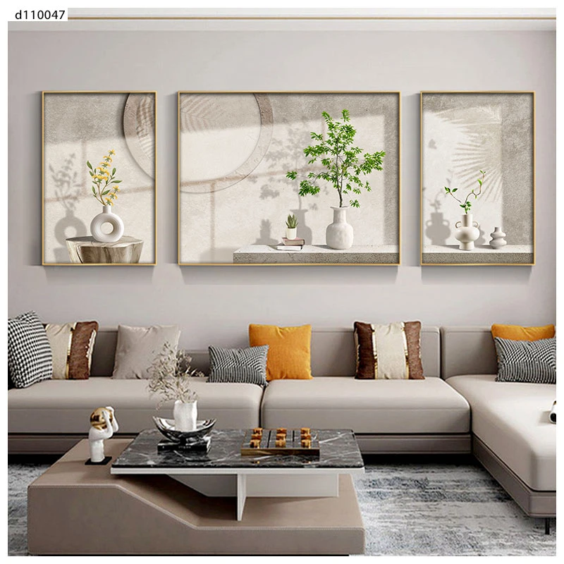 现代轻奢风沙发背景墙时尚小清新