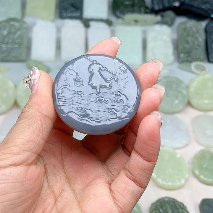 和田玉未镶嵌颈饰