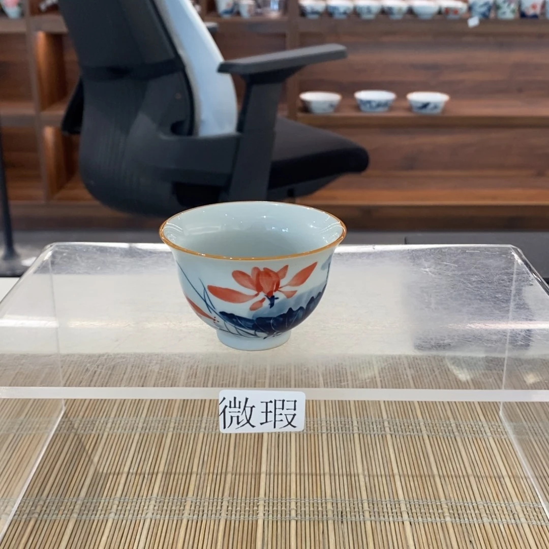 釉下彩老陶泥手工绘制